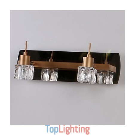 Crystal Bathroom Lighting Modern Contemporary G4 Metal Crystal Bathroom Lighting Modern Contemporary G4 Metal