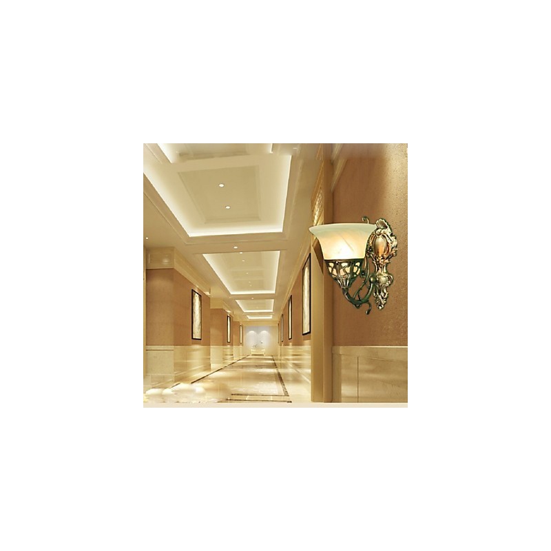European Wall Lamps Metal Material Plating Bronze Lighting With Bedside Living Room Front Mirror Balcony Lamp