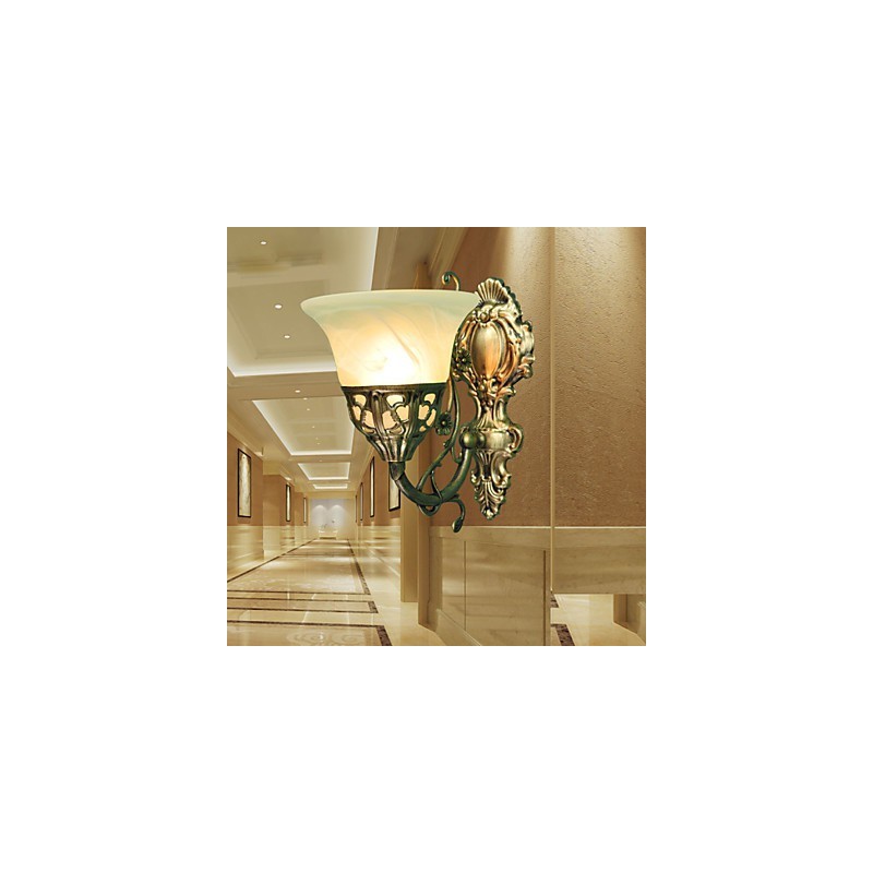 European Wall Lamps Metal Material Plating Bronze Lighting With Bedside Living Room Front Mirror Balcony Lamp