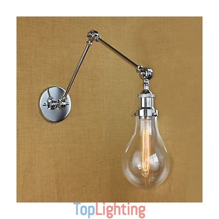 Chrome Glass Telescopic Retro Wall Lamp Chrome Glass Telescopic Retro Wall Lamp