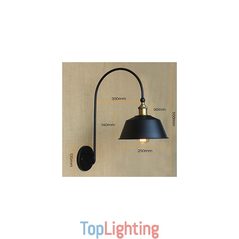 American Country LOFT Industrial Machinery Light Wind Retro Villa Nostalgic Dining Room Iron Decorative Wall Lamp