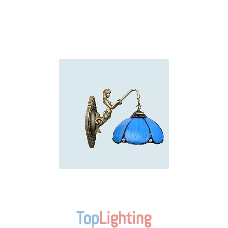 European Contracted Rural Creative Wrought Iron Wall Lamp Lights