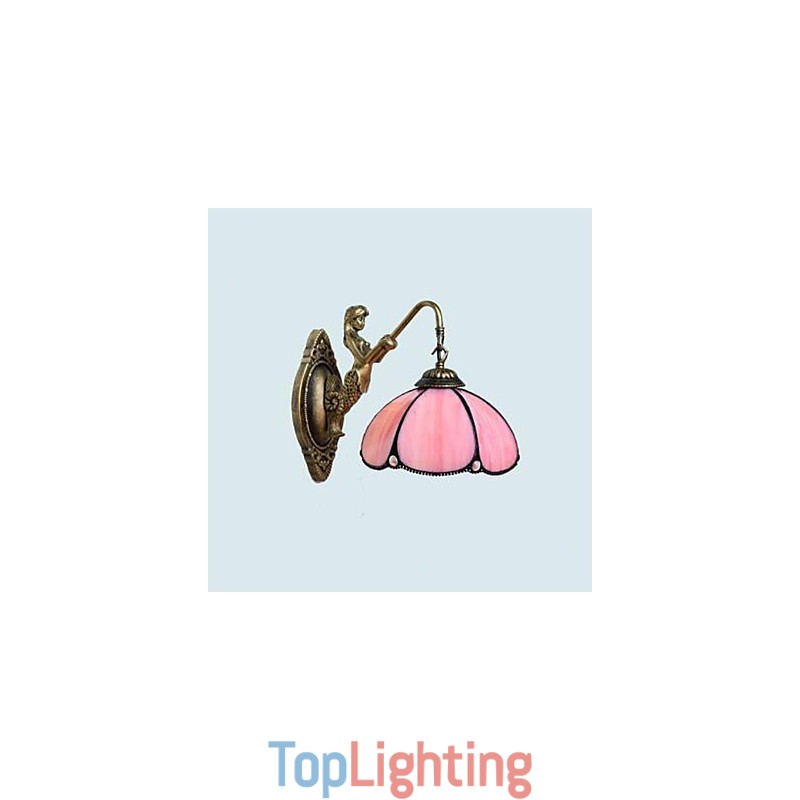European Contracted Rural Creative Wrought Iron Wall Lamp Lights