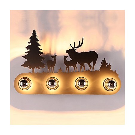 4 Lights American Village Pastoral LOFT Style Bedroom Aisle Iron Retro Wall Lamps 4 Lights American Village Pastoral LOFT Style Bedroom Aisle Iron Retro Wall Lamps