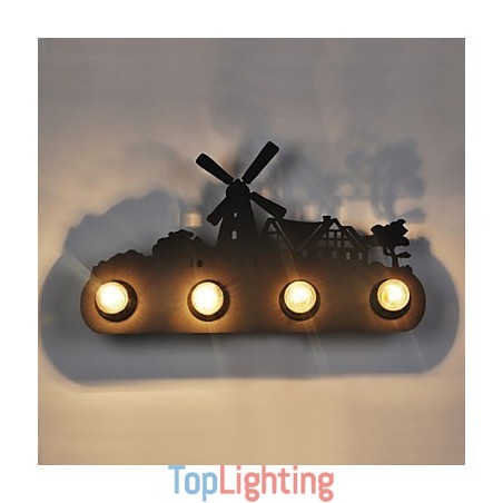 4 Lights American Village Pastoral LOFT Style Bedroom Aisle Iron Retro Wall Lamps 4 Lights American Village Pastoral LOFT Style Bedroom Aisle Iron Retro Wall Lamps