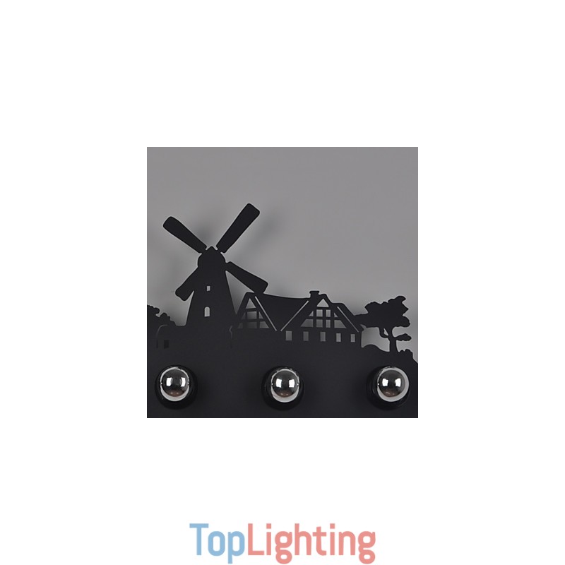 4 Lights American Village Pastoral LOFT Style Bedroom Aisle Iron Retro Wall Lamps