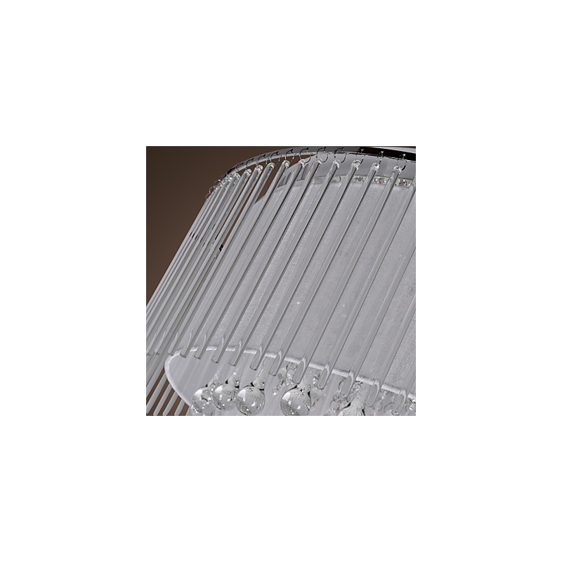 Modern Contemporary Crystal Electroplated Flush Mount