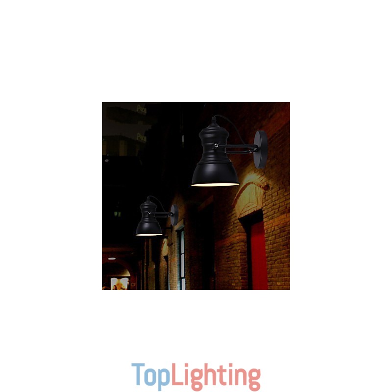 Art Deco Wall Sconces Lamp Industrial Iron Signboard Loft Wall Lamp