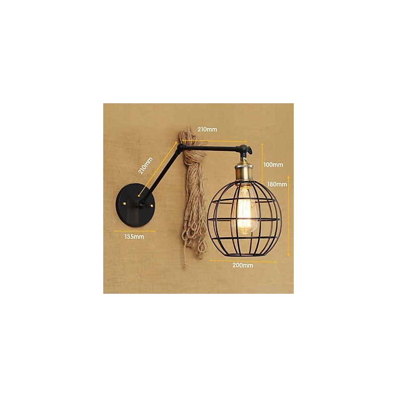 Wall Sconces Swing Lights Reading Wall Lights Mini Style Rustic Lodge Metal