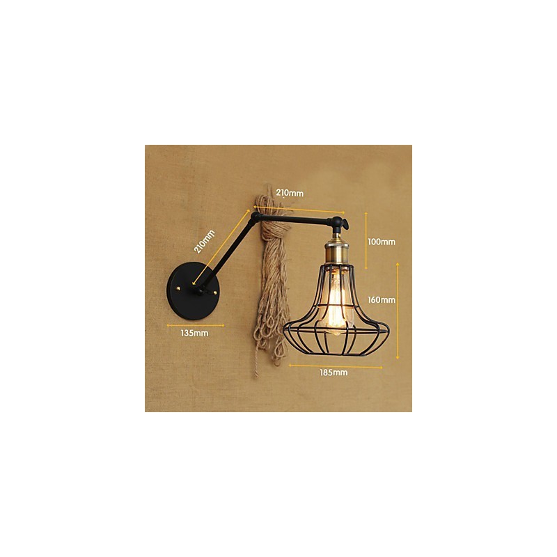 Wall Sconces Swing Lights Reading Wall Lights Mini Style Rustic Lodge Metal