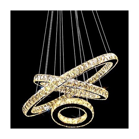 Crystal Pendant Light Modern Lighting Three Rings D406080 K9 Large Crystal Ceiling Light Fixtures Crystal Pendant Light Modern Lighting Three Rings D406080 K9 Large Crystal Ceiling Light Fixtures