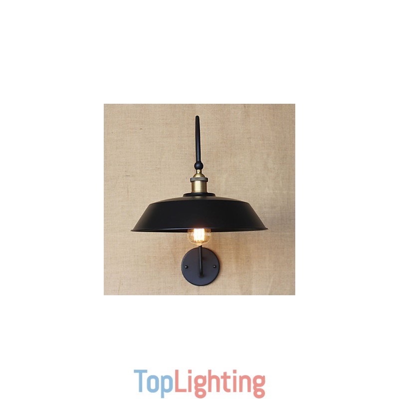 Creative American Country Iron Retro Round Industrial Living Room Balcony Aisle Stairs Room Decoration Lamp