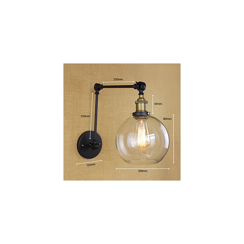 The Long Arm Of The Glass Wall Iron Industrial Creative Telescopic Bedroom Retro Nostalgic Restaurant Foldable Aisle