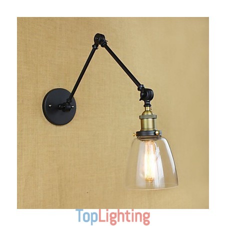 The Long Arm Of The Glass Wall Iron Industrial Creative Telescopic Bedroom Retro Nostalgic Restaurant Foldable Aisle