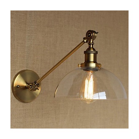 The Iron Glass Bronze Brass Arm Style Retro Creative American Country Hall Bedroom Wall Lamp The Iron Glass Bronze Brass Arm Style Retro Creative American Country Hall Bedroom Wall Lamp