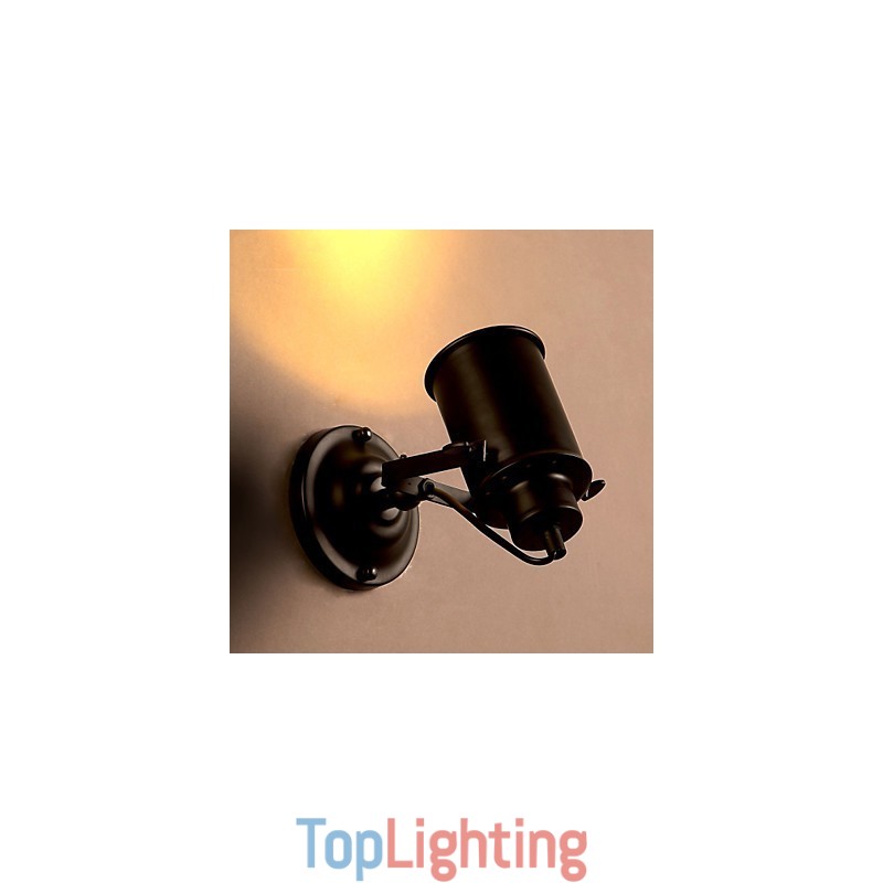 Vintage Wall Lamp Industrial Black Wrought Iron Wall Light Retro Econce Fixturedison Lamp Corridor Wall s Lighting