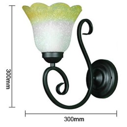 Vintage Wall Light Iron Glass Swing Arm Wall Lamp Indoor Decor Bedroom Wall Light 110 220V For Living Room