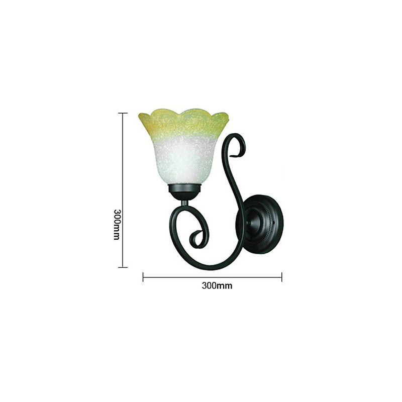 Vintage Wall Light Iron Glass Swing Arm Wall Lamp Indoor Decor Bedroom Wall Light 110 220V For Living Room