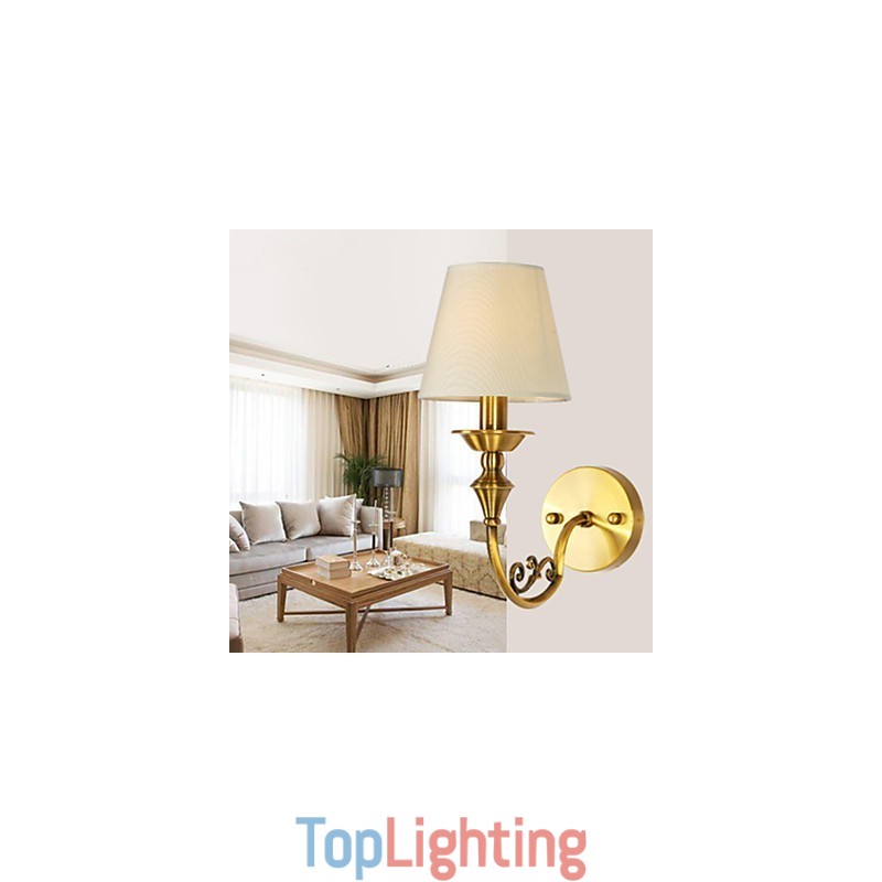 Classic Bedroom Wall Lamps Simple Metal Living Room Wall Sconce Bar Cafe Hallway Balcony Wall Lamp