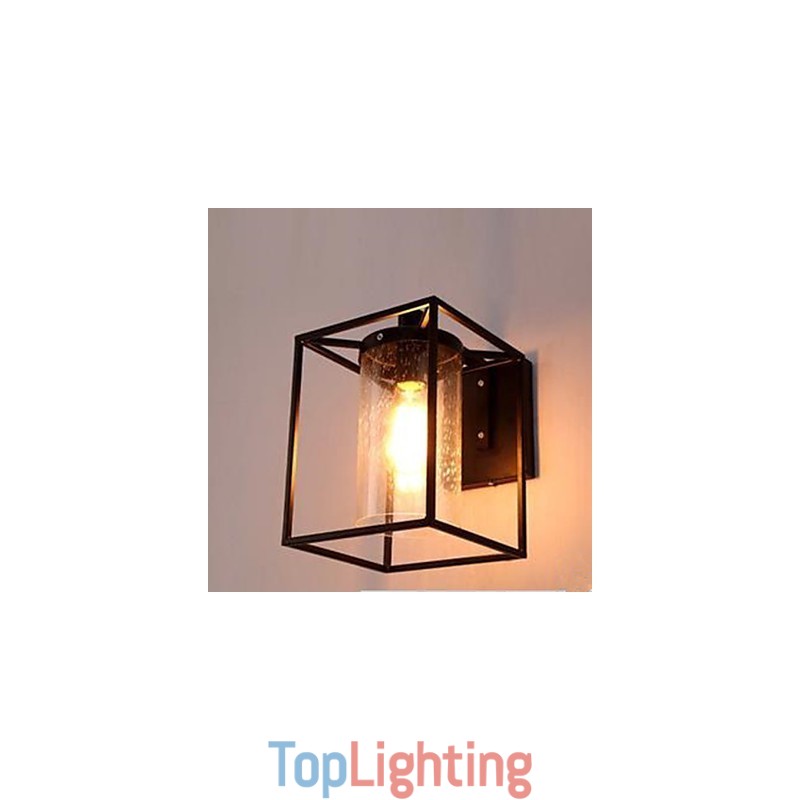 American Country Personality Loft Nordic Contracted Style Raindrop Bubble Glass Wall Lamp