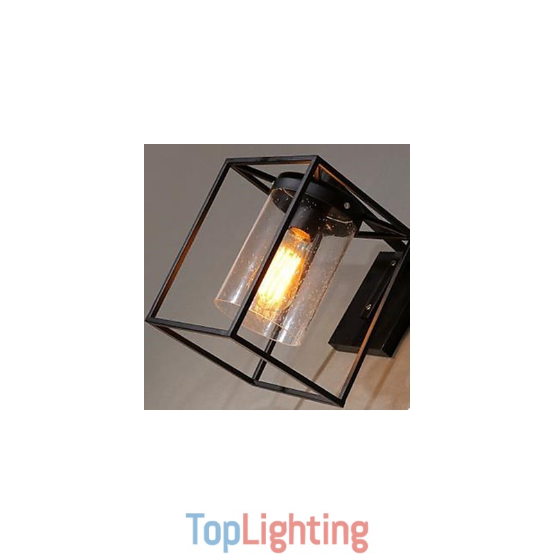American Country Personality Loft Nordic Contracted Style Raindrop Bubble Glass Wall Lamp