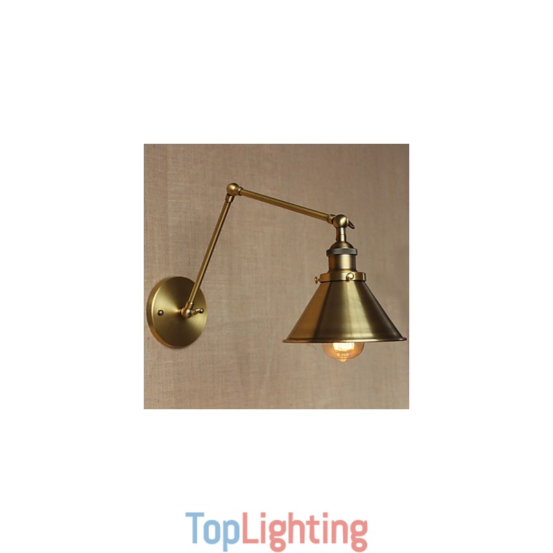 American Rural Countryside Retro Bronze Warehouse Restaurant Cafe Decorative Wall Sconce
