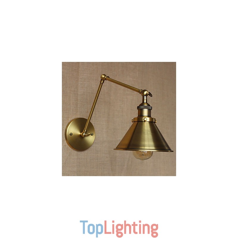 American Rural Countryside Retro Bronze Warehouse Restaurant Cafe Decorative Wall Sconce