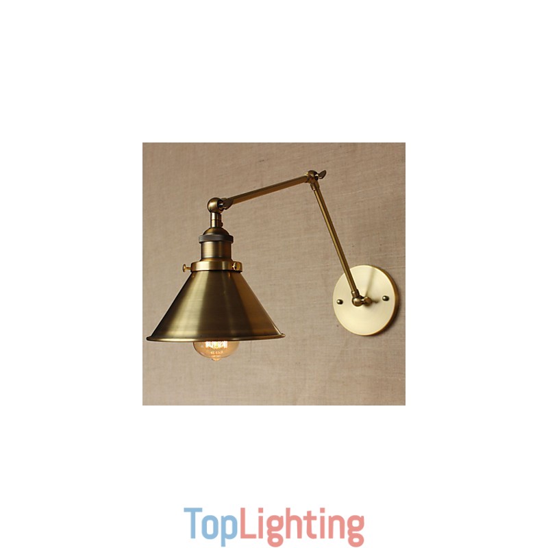 American Rural Countryside Retro Bronze Warehouse Restaurant Cafe Decorative Wall Sconce
