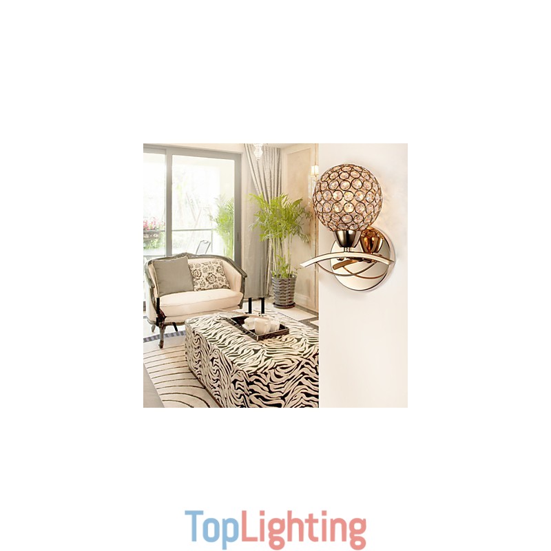 Wall Sconces Reading Wall Lights Crystal Mini Style Modern Contemporary Metal