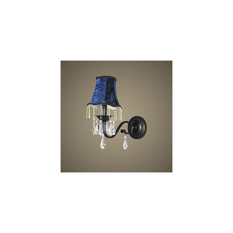 Crystal Wall Lamp With Fabric Lampshade Bestselling In Europe And US