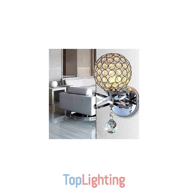 Crystal Wall Sconces Modern Contemporary G9 Metal