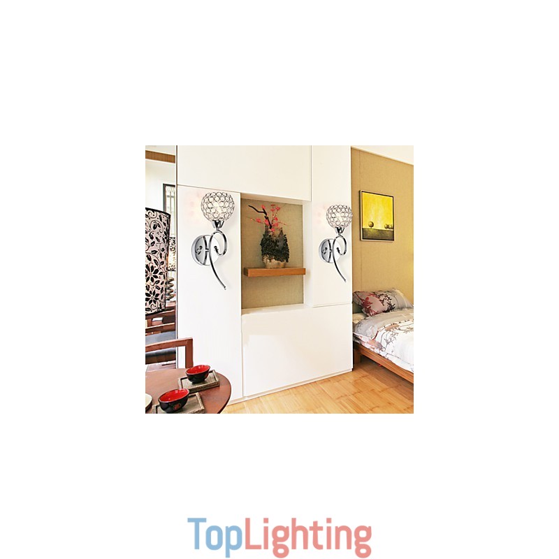 Wall Sconces Reading Wall Lights Crystal Mini Style Modern Contemporary Metal