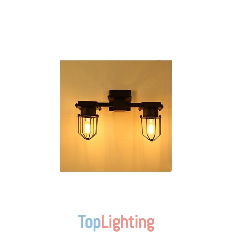 Wall Lamp Wrought Iron Hallway Stairs The Head Of A Bed