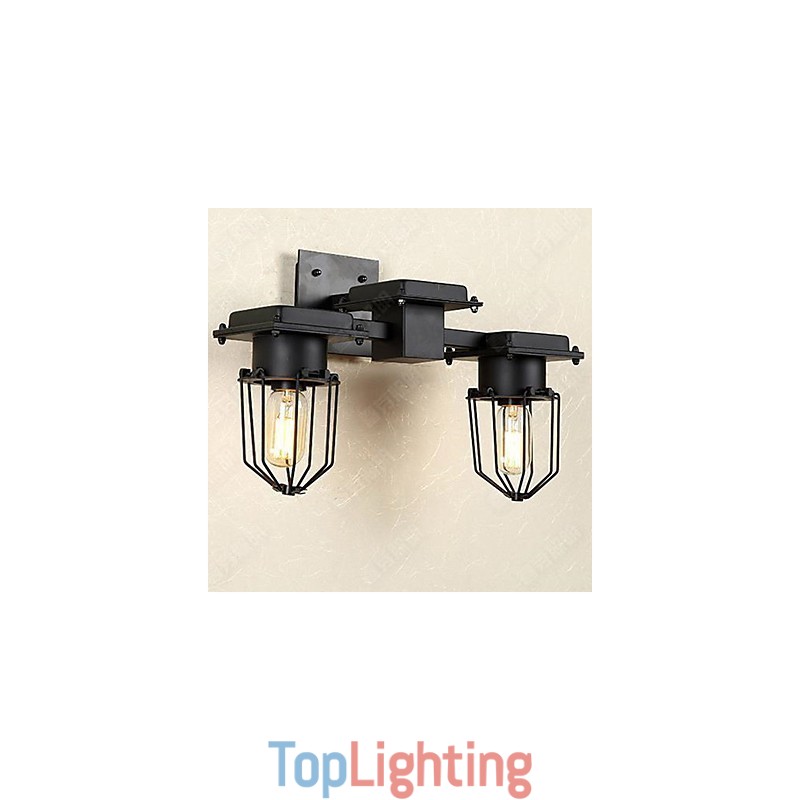 Wall Lamp Wrought Iron Hallway Stairs The Head Of A Bed