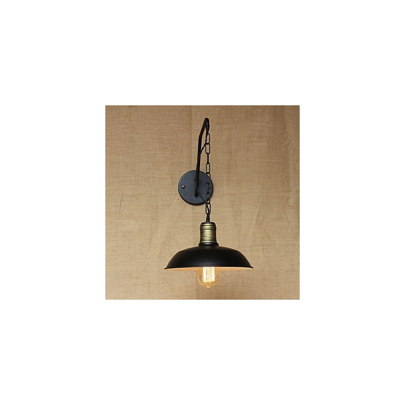 Simple And Creative Personality Wall Lamp Industry Chain American Retro Iron Aisle Bedroom Bedside Wall Lamp