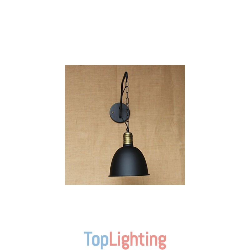 Simple And Creative Personality Wall Lamp Industry Chain American Retro Iron Aisle Bedroom Bedside Wall Lamp