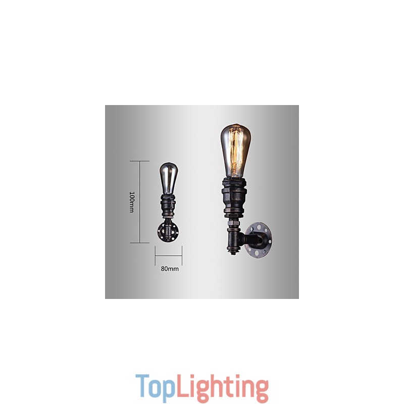 Retro Metal Bedsides Wall Sconce Village Pastoral Living Room Wall Lights Dining Room Wall Lamp