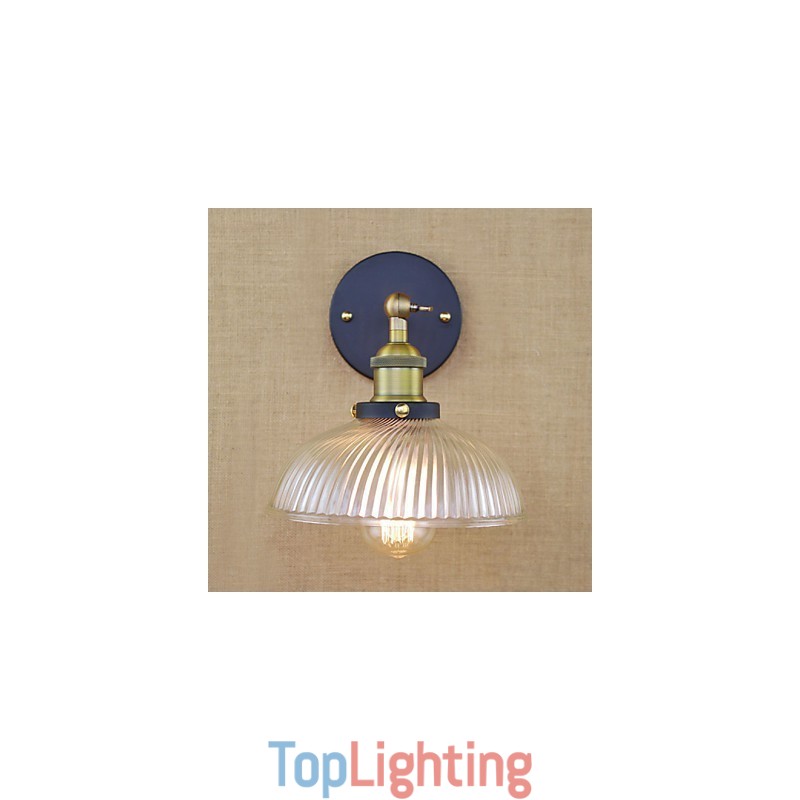 American Country Retro Creative Personality Popular Decorative Glass Wall Lamp