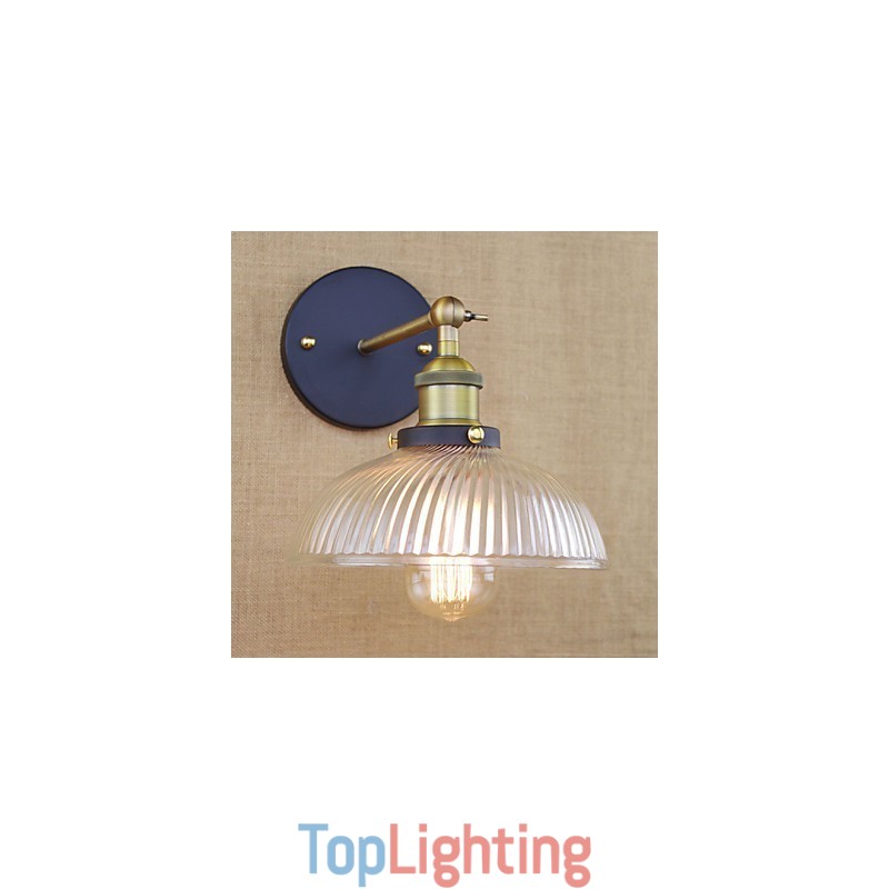 American Country Retro Creative Personality Popular Decorative Glass Wall Lamp