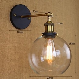 Round Foam Nostalgic American Country Of Export Trade Of The Original Models Of Industrial Decorative Wall Sconce