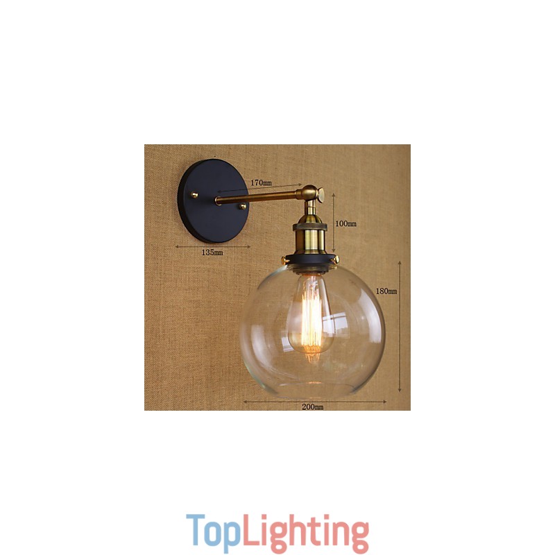 Round Foam Nostalgic American Country Of Export Trade Of The Original Models Of Industrial Decorative Wall Sconce