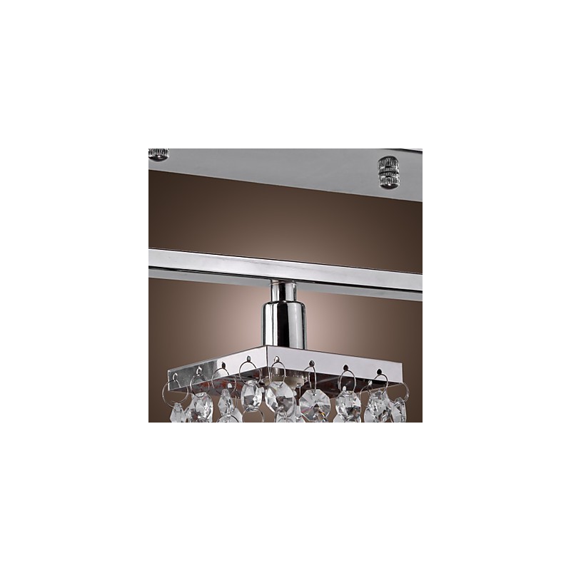 Linear Chandelier Island Light Crysal 3 Lights