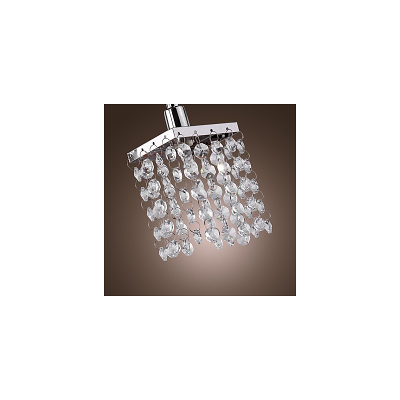 Linear Chandelier Island Light Crysal 3 Lights