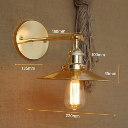 Minimalist Industrial Style Villa Nostalgic Golden Umbrella In Front Of The Church Aisle Decorated Wall