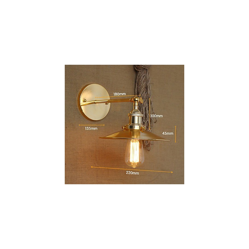 Minimalist Industrial Style Villa Nostalgic Golden Umbrella In Front Of The Church Aisle Decorated Wall