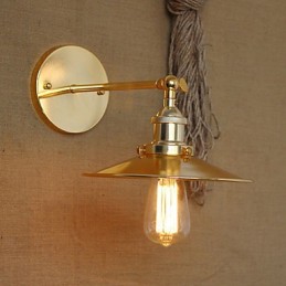 Minimalist Industrial Style Villa Nostalgic Golden Umbrella In Front Of The Church Aisle Decorated Wall