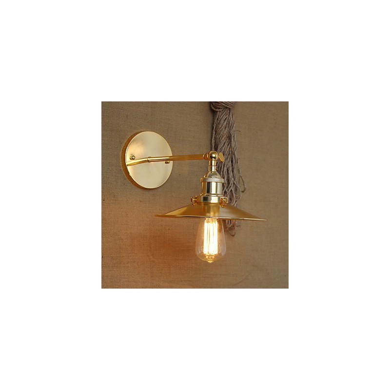 Minimalist Industrial Style Villa Nostalgic Golden Umbrella In Front Of The Church Aisle Decorated Wall