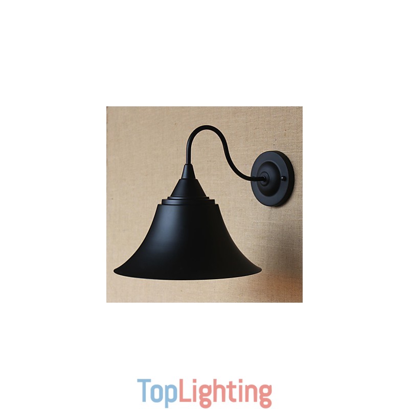 American Country Creative Personality Simple Clothing Store Iron Black Horn Decorative Wall Lamp