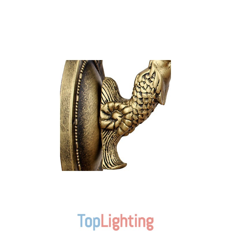 European Contracted Rural Creative Wrought Iron Wall Lamp Lights