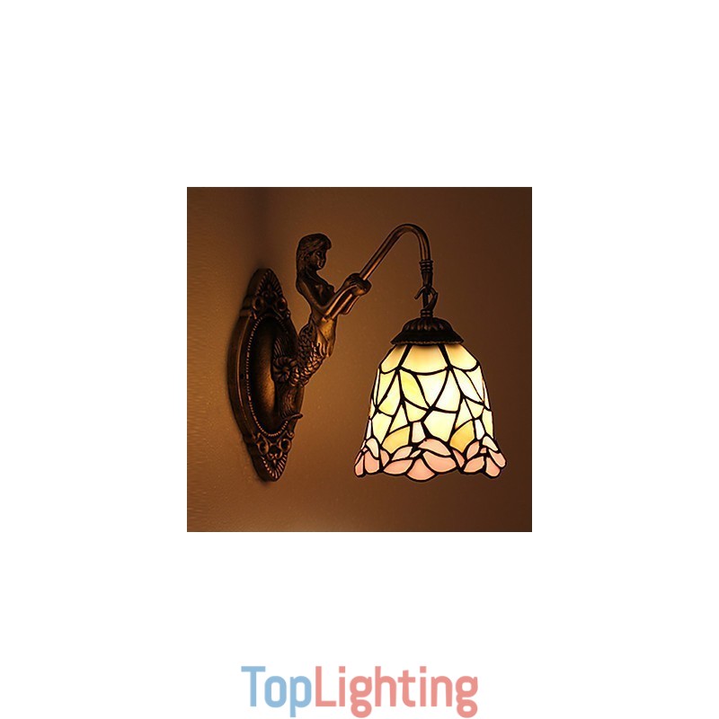 European Contracted Rural Creative Wrought Iron Wall Lamp Lights